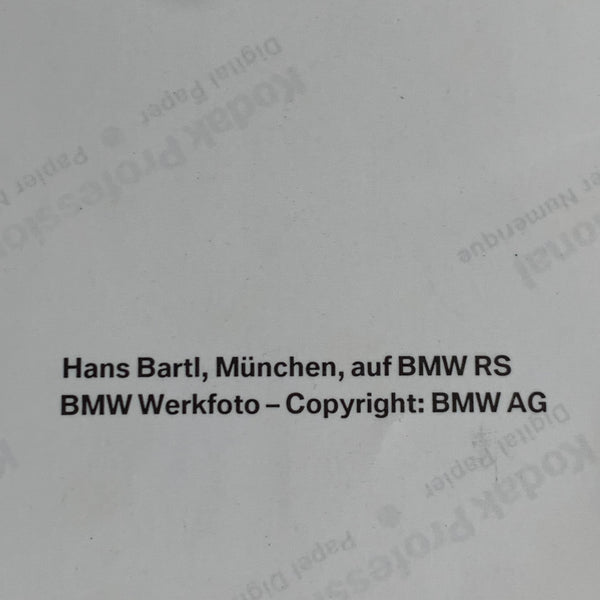 Autogramm Hans Bartl auf BMW RS