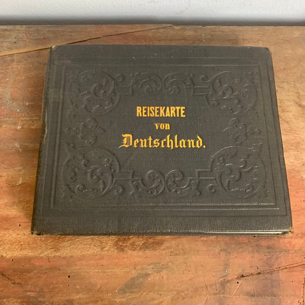 Post-, Reise- und Eisenbahn-Karte von Deutschland 1860