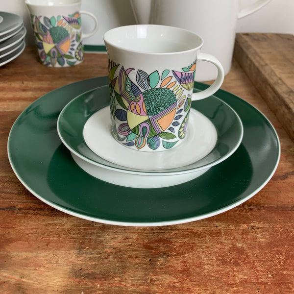 Vintage Kaffeeservice Korso von Cuno Fischer für Rosenthal für 6 Personen