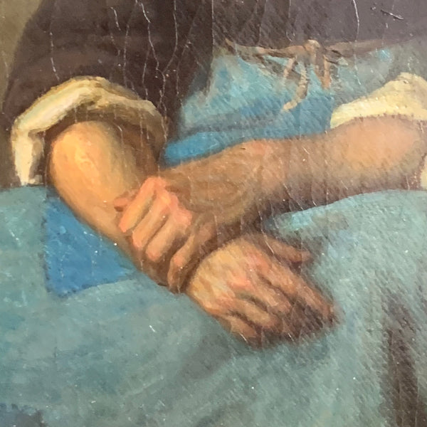 Ölgemälde Moederzorg von Hendrik Albert van Trigt