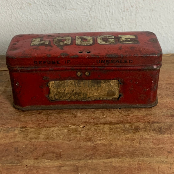 Vintage Blechdose Lodge Zündkerzen
