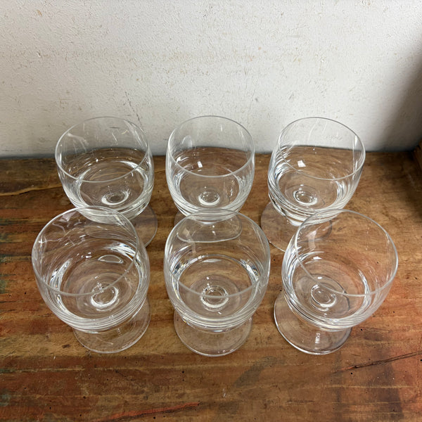 Vintage 6er Set Weingläser Römö von Dr. Klaus A. Breit für Wiesenthalhütte