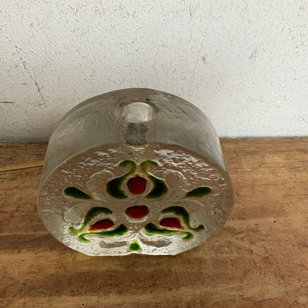 Vintage Solifleur Blockvase von Walther Glas