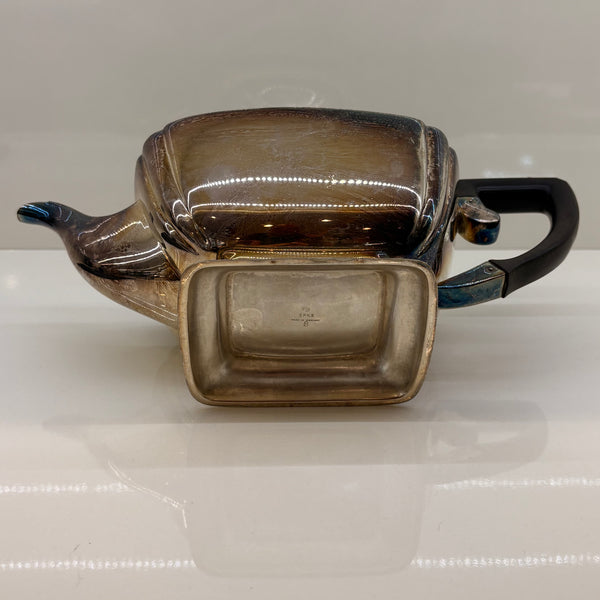 Vintage Art Deco Tee Kaffee Kanne versilbert