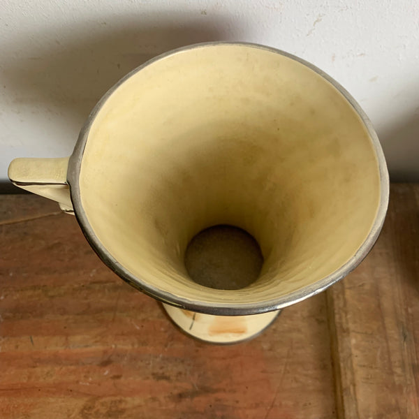 Englische Art Deco Keramik Vase Athena von Arthur Wood