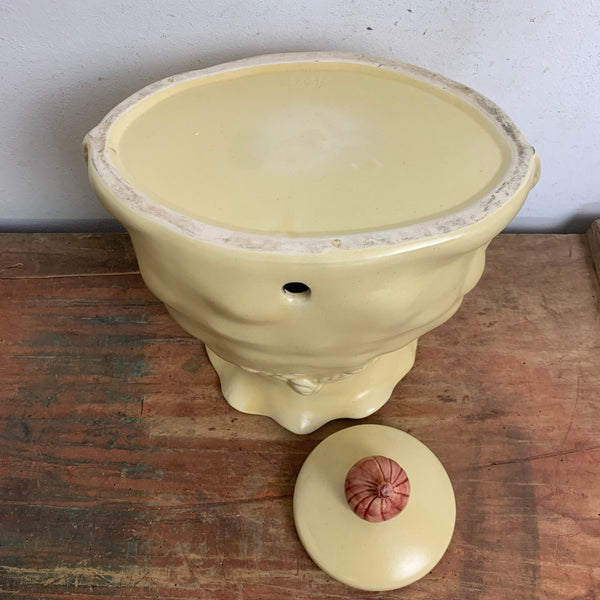 Vintage Keramik Kartoffel Zwiebel Knoblauch Vorratstopf