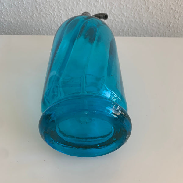 Vintage Sodaflasche blaues Glas