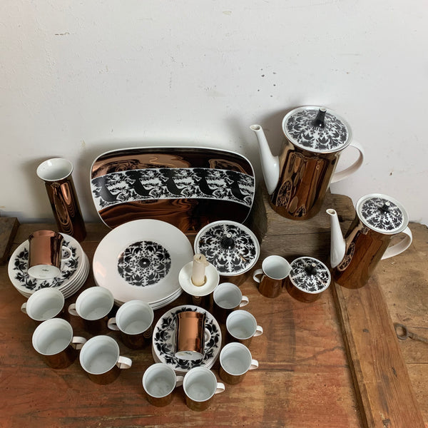 Kaffeeservice und Mokkaservice Hilton von Björn Wiinblad für Rosenthal