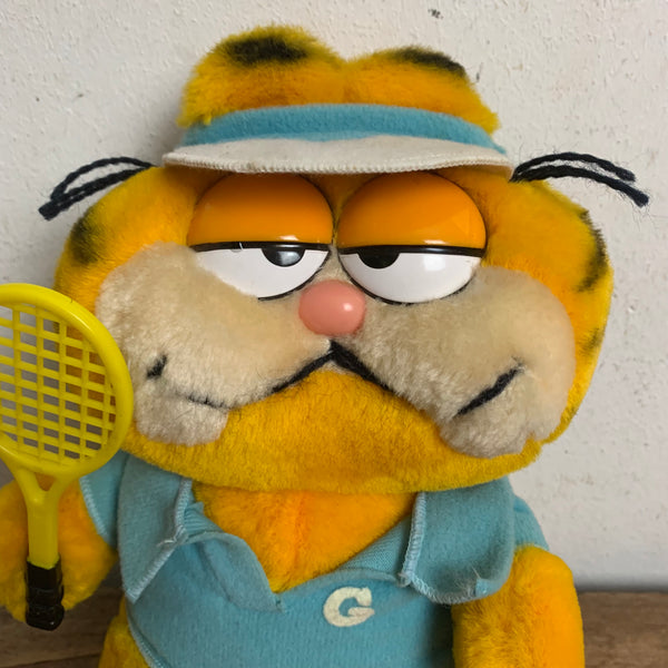 Vintage Figur Garfield Tennis