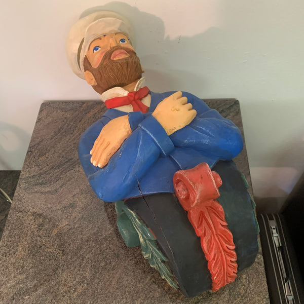 Holz Galionsfigur Kapitän
