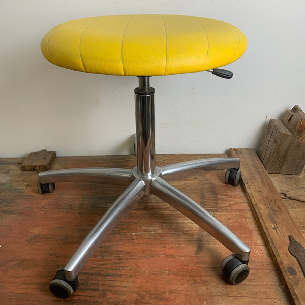 Retro Dreh Hocker mit Rollen