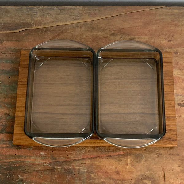 Vintage Mid Century Danish Design Wooden Tray