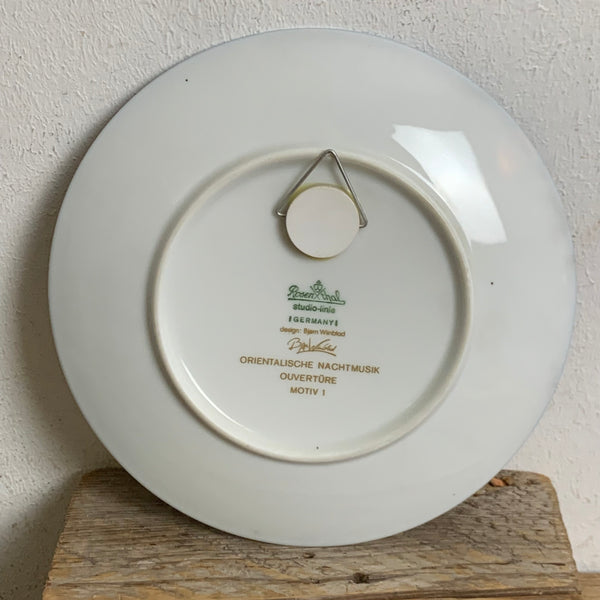 Vintage Rosenthal Studio Linie Wandteller mit Musikern von Björn Wiinblad