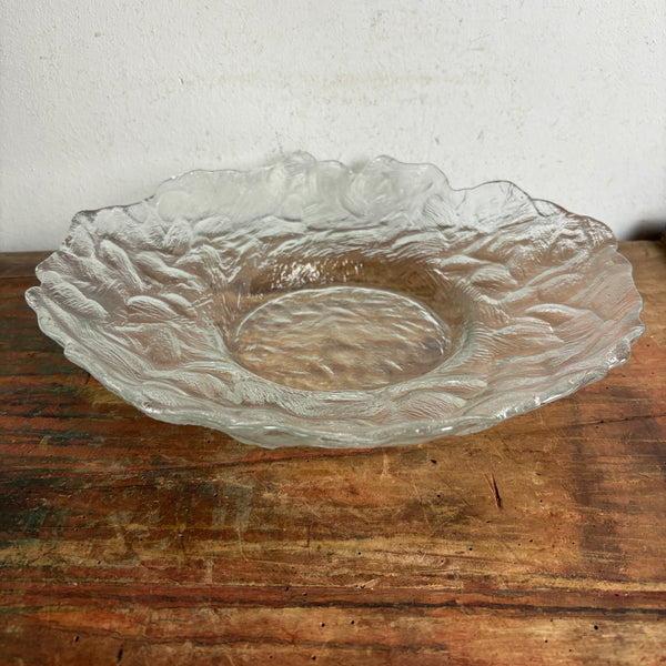 Vintage große Eisglasschale