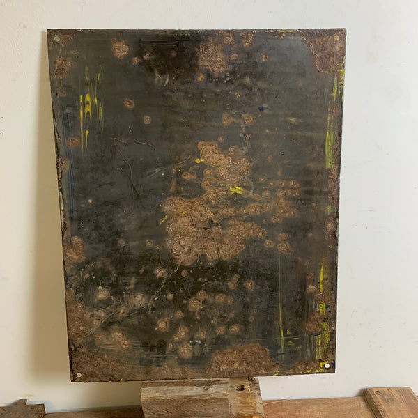 Antikes Emaille Schild Exterikultur