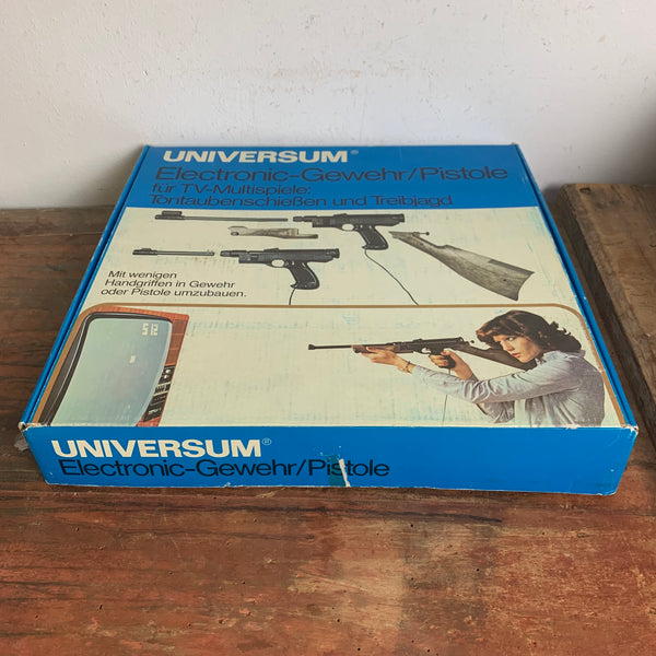 Vintage Electronic-Gewehr Pistole von Universum für TV Multi Spiele Neu OVP