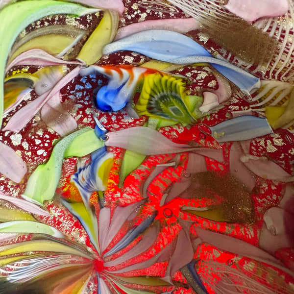 Vintage Design Kunst Aschenbecher Tutti Frutti Muranoglas von Dino Martens für Avem