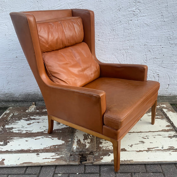 Vintage Design Ohrensessel von Børge Mogensen für Fredericia