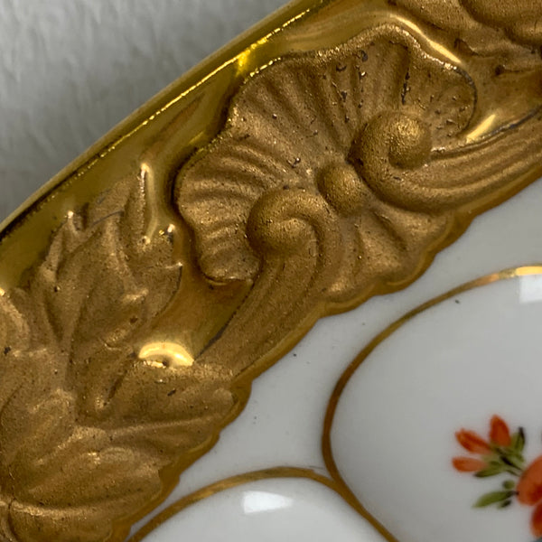 Prunkteller von Meissen Steublümchen
