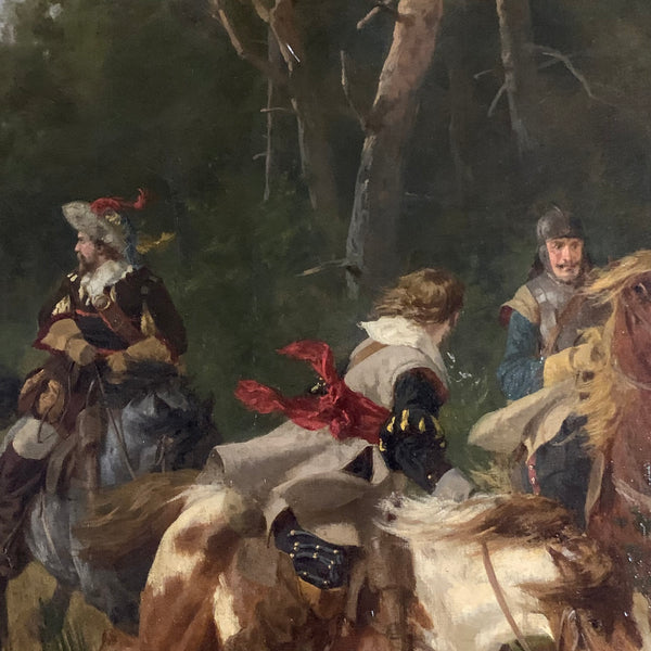 Ölgemälde Der Überfall von Werner Schuch