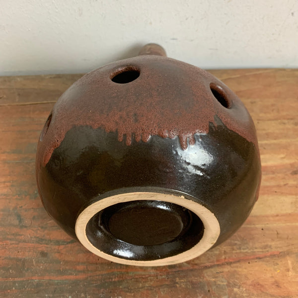 Vintage Fat Lava Keramik Kerzenständer Windlicht
