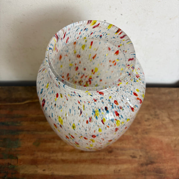 Vintage Glas Vase Murano bunt