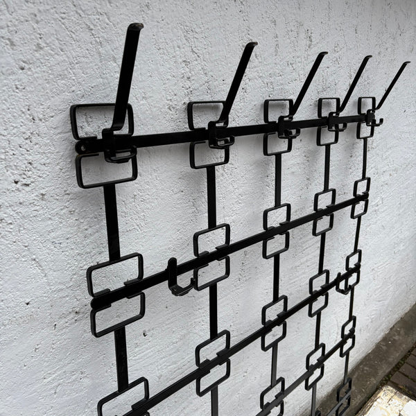 Vintage Mid Century Modern Geometrische 3D Wandgarderobe