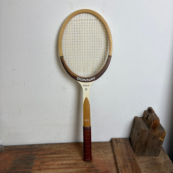 Vintage Holz Tennisschläger Diamant und Hülle Björn Borg von Donnay