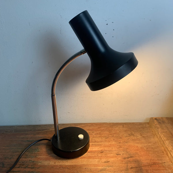 Vintage Hexenhut Schwanenhals Schreibtischlampe