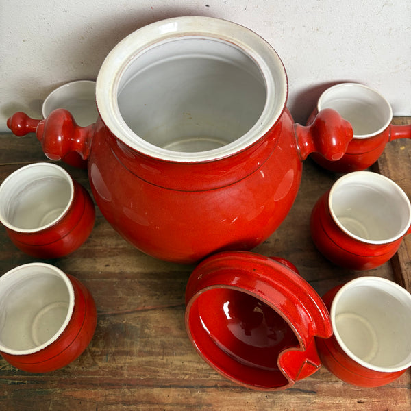 Vintage Keramik Bowle Service