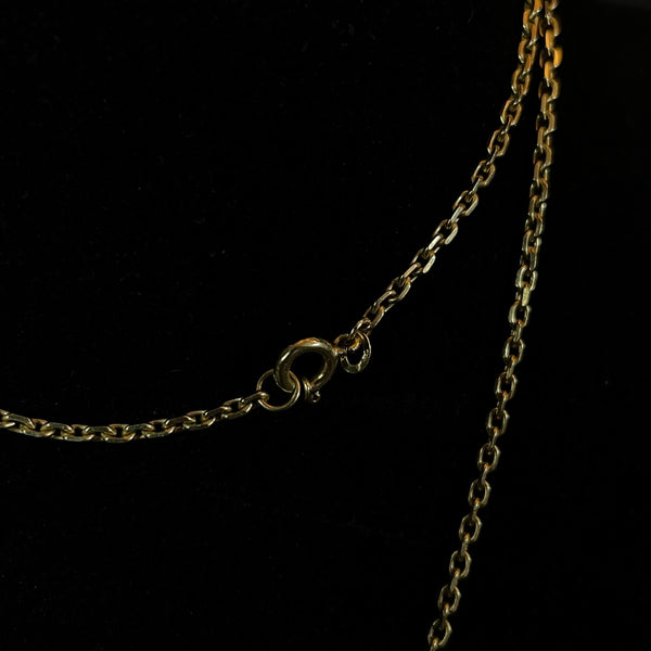 Feine Goldkette mit eleganten Perlenanhänger in 585er Gold