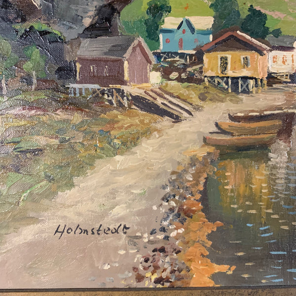 Ölgemälde Fjordlandschaft von Holmstedt
