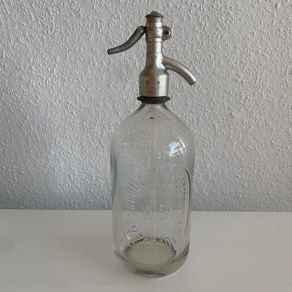 Vintage Sodaflasche transparentes Glas