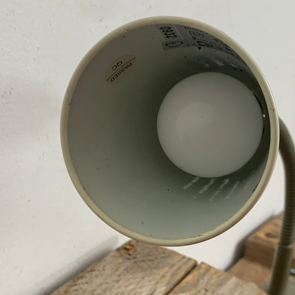 Vintage Schwanenhals Klemm Lampe Kvart von Marianne und Knut Hagberg für Ikea in weiß