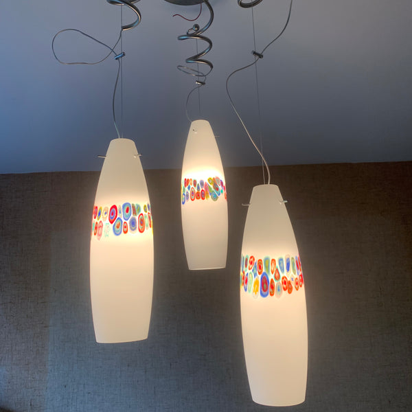 Design Lampe aus Murrine Murano Glas von Simoeng