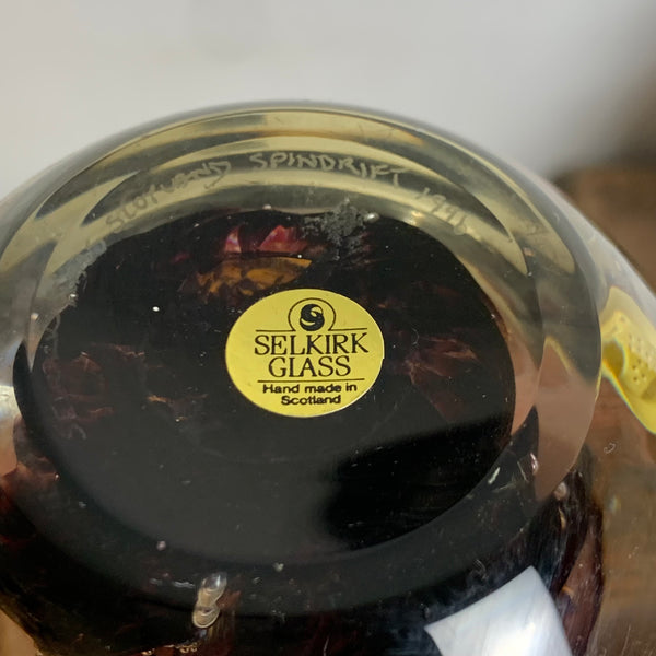 Vintage Paperweight Briefbeschwerer Selkirk Glass Scotland