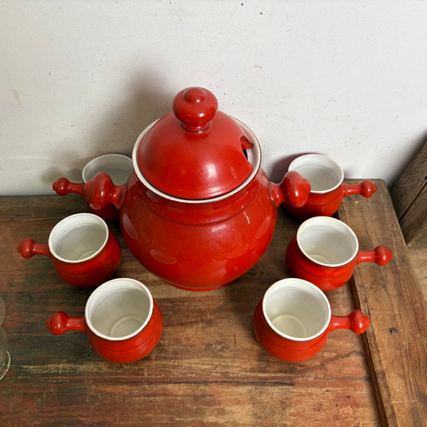 Vintage Keramik Bowle Service