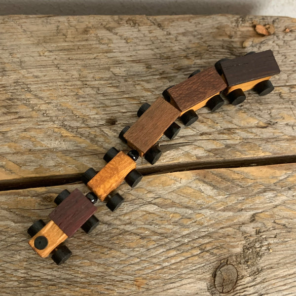 Vintage Miniatur Holz Eisenbahn