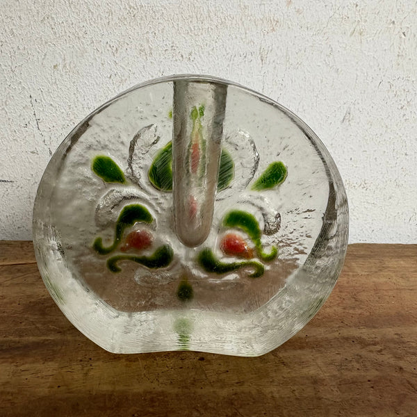 Vintage Solifleur Blockvase von Walther Glas
