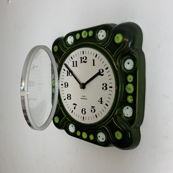 Wanduhr Keramik 60er Jahre