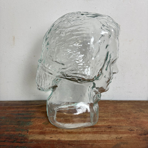 Vintage Glas Kopf Mozart Kopfhörerhaltet
