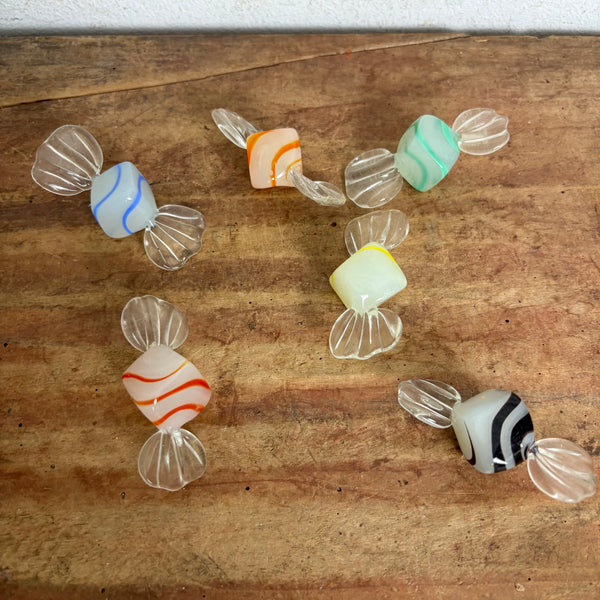 6 vintage Murano Glas Bonbon