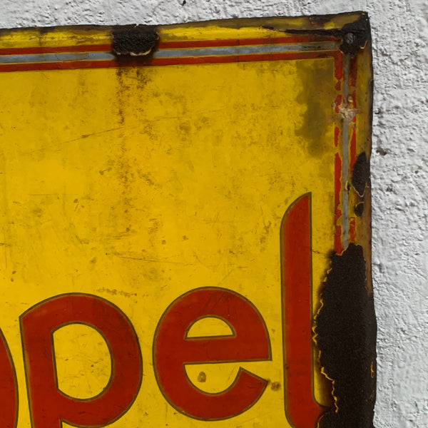 Großes Emaille Schild Opel