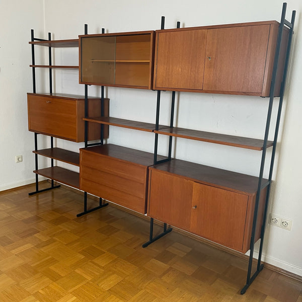 Vintage freistehendes Teakholz Regalsystem euroclassic von Ilse Möbel