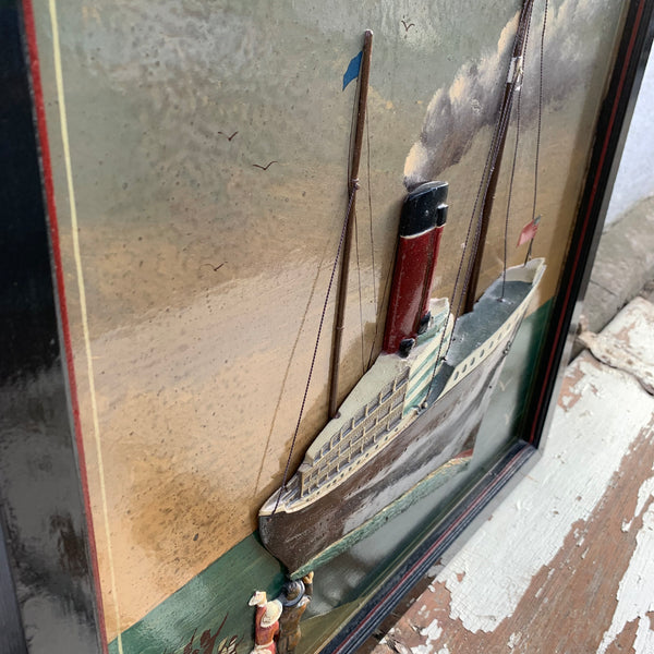 Nostalgisches maritimes Holzschild Ocean Liner