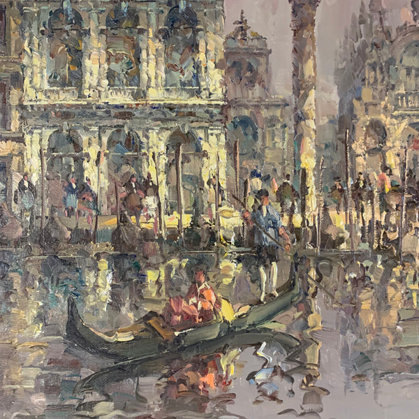 Ölgemälde Ansicht Venedig von Horst Miesler