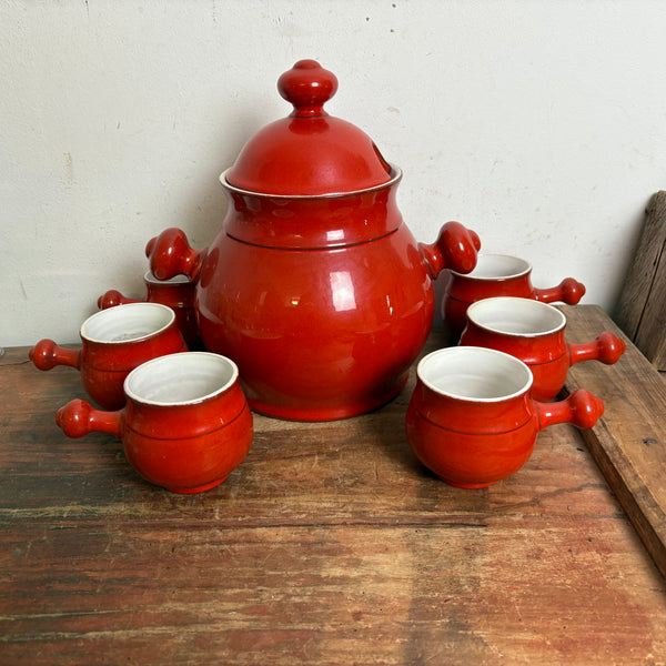 Vintage Keramik Bowle Service