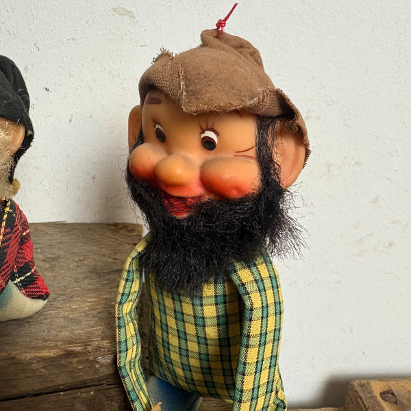 3 vintage Hillbilly Figuren von Jestia Japan