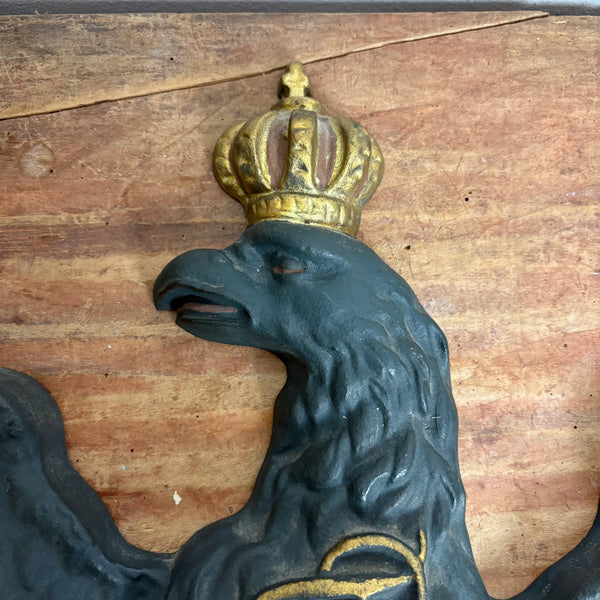 Wandrelief Preussischer Adler aus Gußeisen