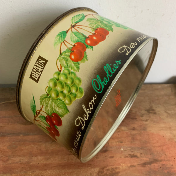 Seltene Blechdose Cherllies Braun
